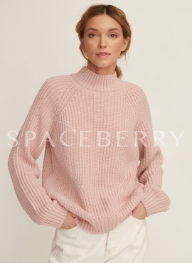 Женский вязаный свитер оверсайз, джемпер