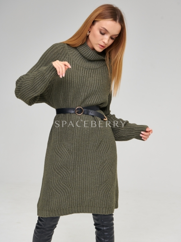 Женский вязаный свитер оверсайз, джемпер